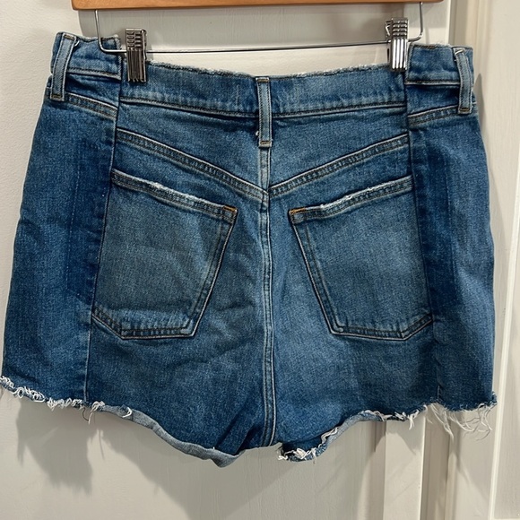 Abercrombie & Fitch Blue Jean Shorts Distressed Cut-Off Style - Picture 4 of 10